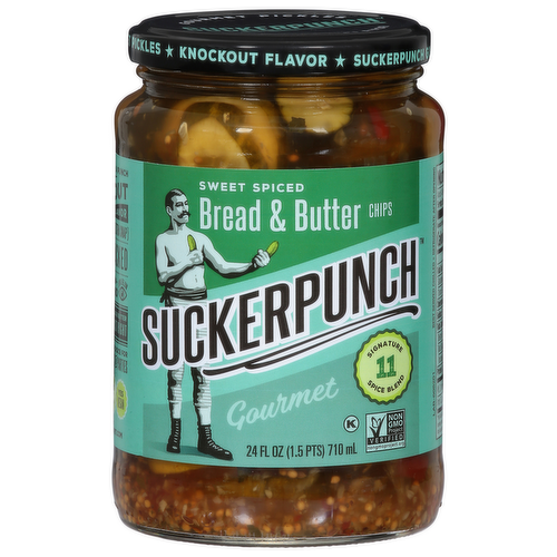 SuckerPunch Gourmet Sweet Spiced Bread & Butter Pickle Chips