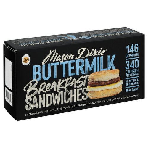 Mason Dixie Buttermilk Breakfast Sandwiches