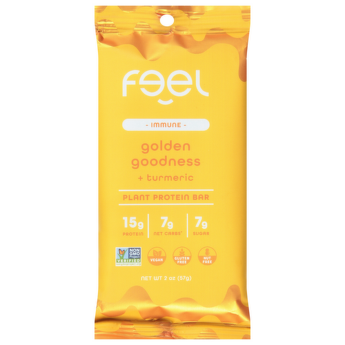 Feel Immune Golden Goodness Plant Protein Bar