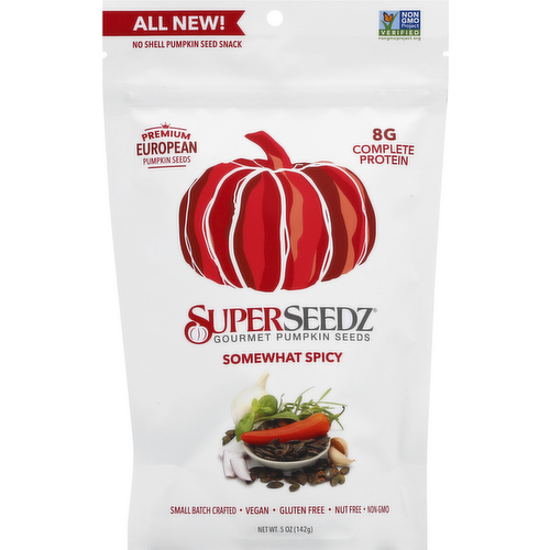 SuperSeedz Somewhat Spicy Gourmet Pumpkin Seeds