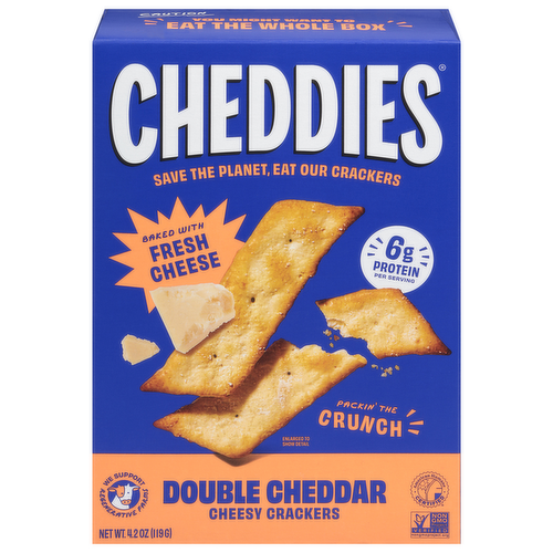 Cheddies White Cheddar Cheesy Crackers
