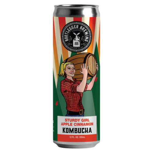 Bootlegger Brewing Sturdy Girl Apple Cinnamon Kombucha