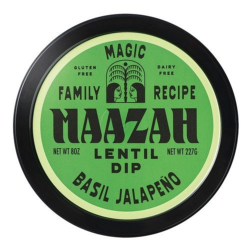 Maazah Basil Jalapeno Magic Lentil Dip