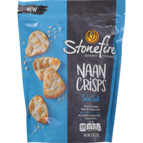 Stonefire Naan Crisps Sea Salt