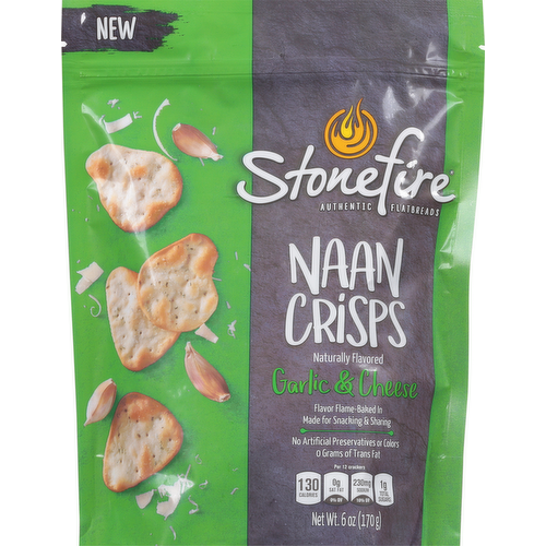 Stonefire Naan Crisps Parmesan Garlic