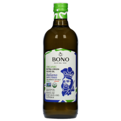 Bono Organic Extra Virgin Olive Oil Italiano Unfiltered