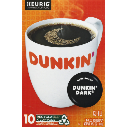 Dunkin' Donuts K-Cups Dark Roast Coffee