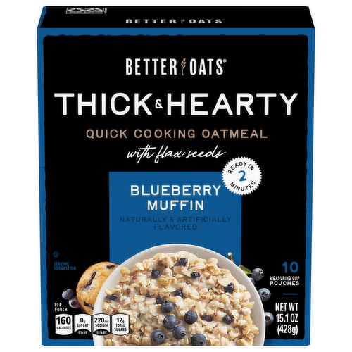 Better Oats Muffins Blueberry Muffin Instant Oatmeal