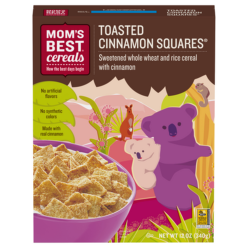 Mom's Best Toasted Cinnamon Squares Cereal