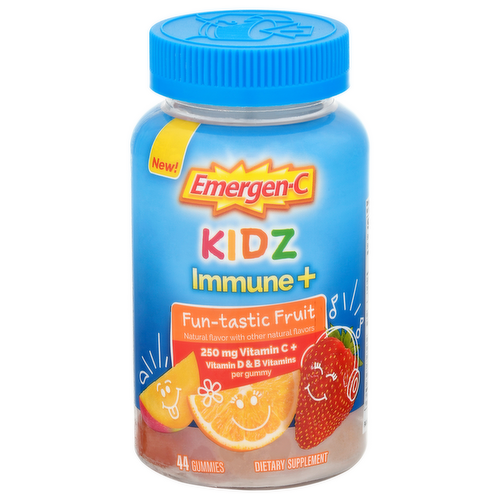 Emergen-C Kidz Immune Support+ Fun-tastic Fruit Gummies