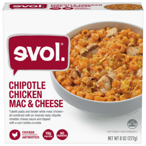 Evol Chipotle Chicken Mac & Cheese Bowl