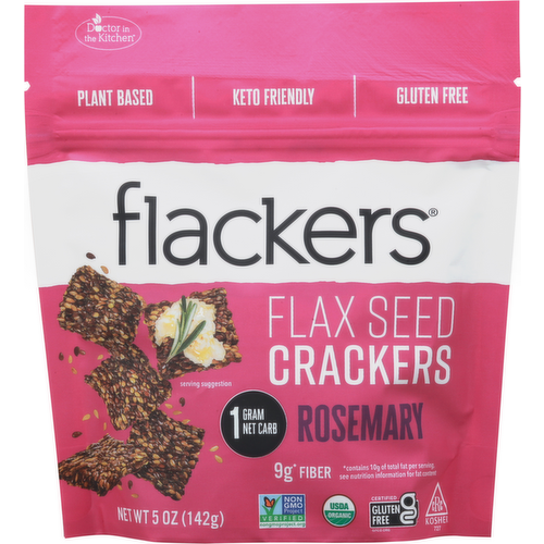Dr. in the Kitchen Flackers Rosemary Orgainic Seed Crackers