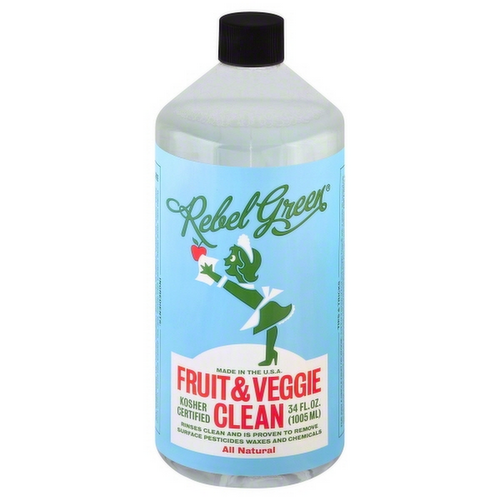 Rebel Green Fruit and Veggies Produce Wash Refill Bottle