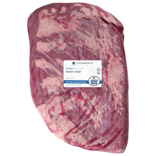 Premium Choice Beef Boneless Brisket Whole