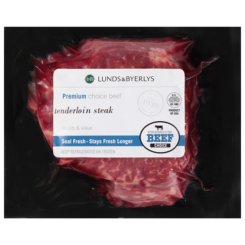 Premium Choice Beef Tenderloin Steak