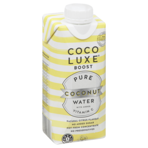 Coco Luxe Boost Pure Coconut Water with Added Vitamin C