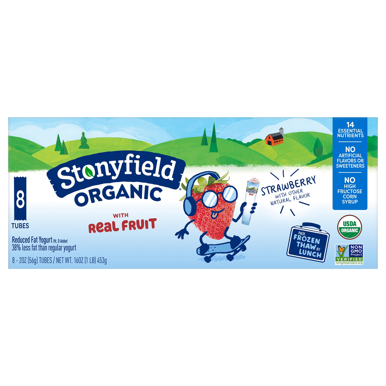 Stonyfield Organic YoKids Squeezers Low-fat Strawberry Stonyfield Organic YoKids Squeezers Low-fat Strawberry