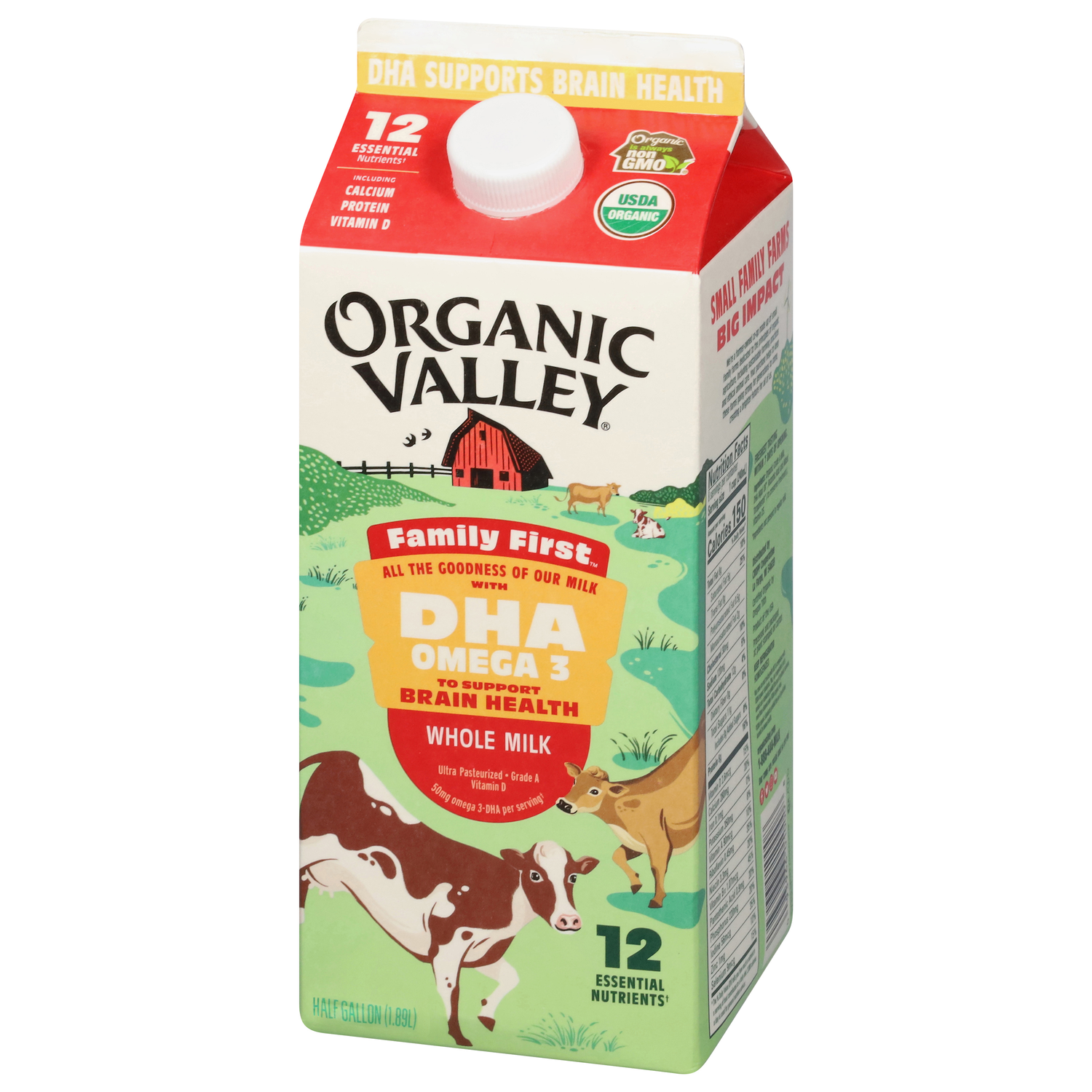Organic Valley Organic DHA Omega 3 Whole Milk - Lunds & Byerlys Organic Valley Organic DHA Omega 3 Whole Milk - Lunds & Byerlys