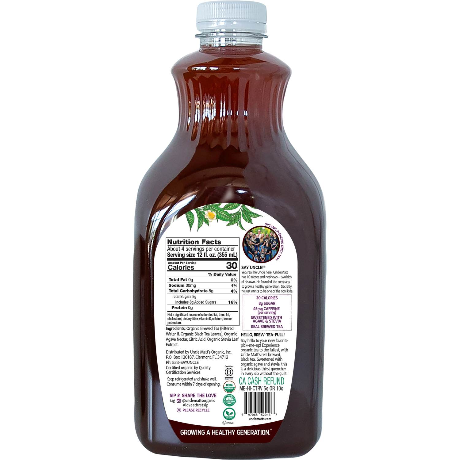 Uncle Matt's Organic Brewed Organic Black Sweet Tea - Lunds & Byerlys