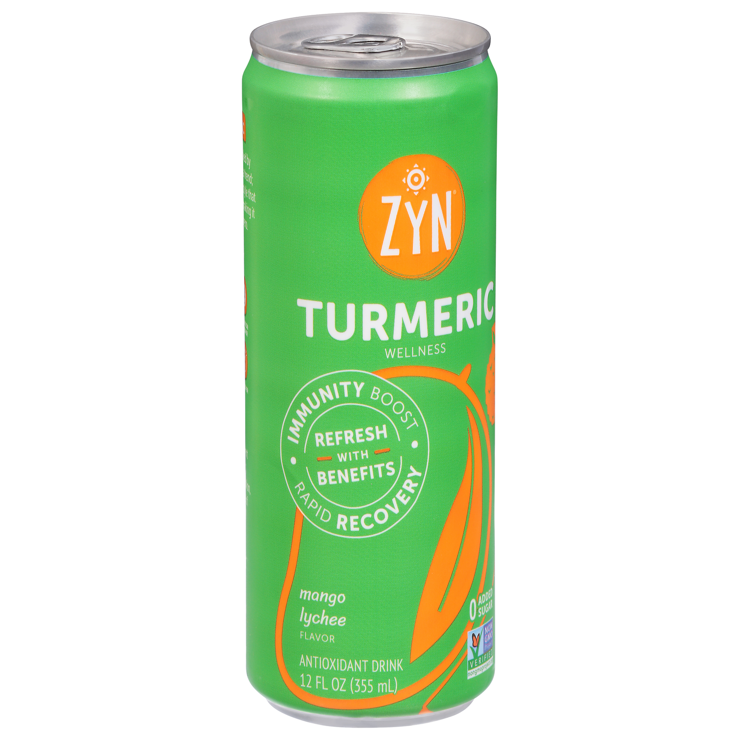 Zyn Mango Lychee Flavor Turmeric Wellness Antioxidant Drink