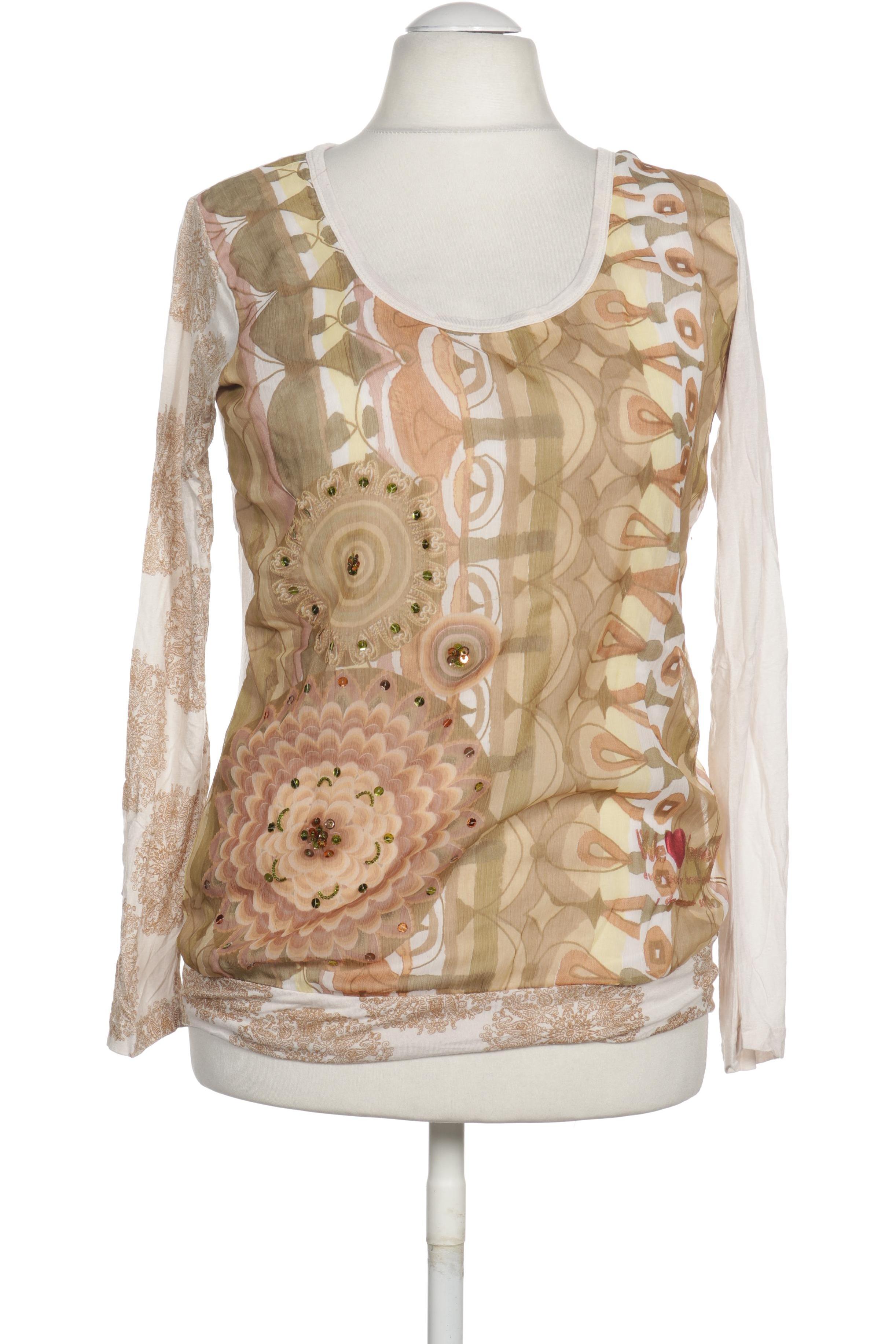 

Desigual Damen Langarmshirt, beige, Gr.