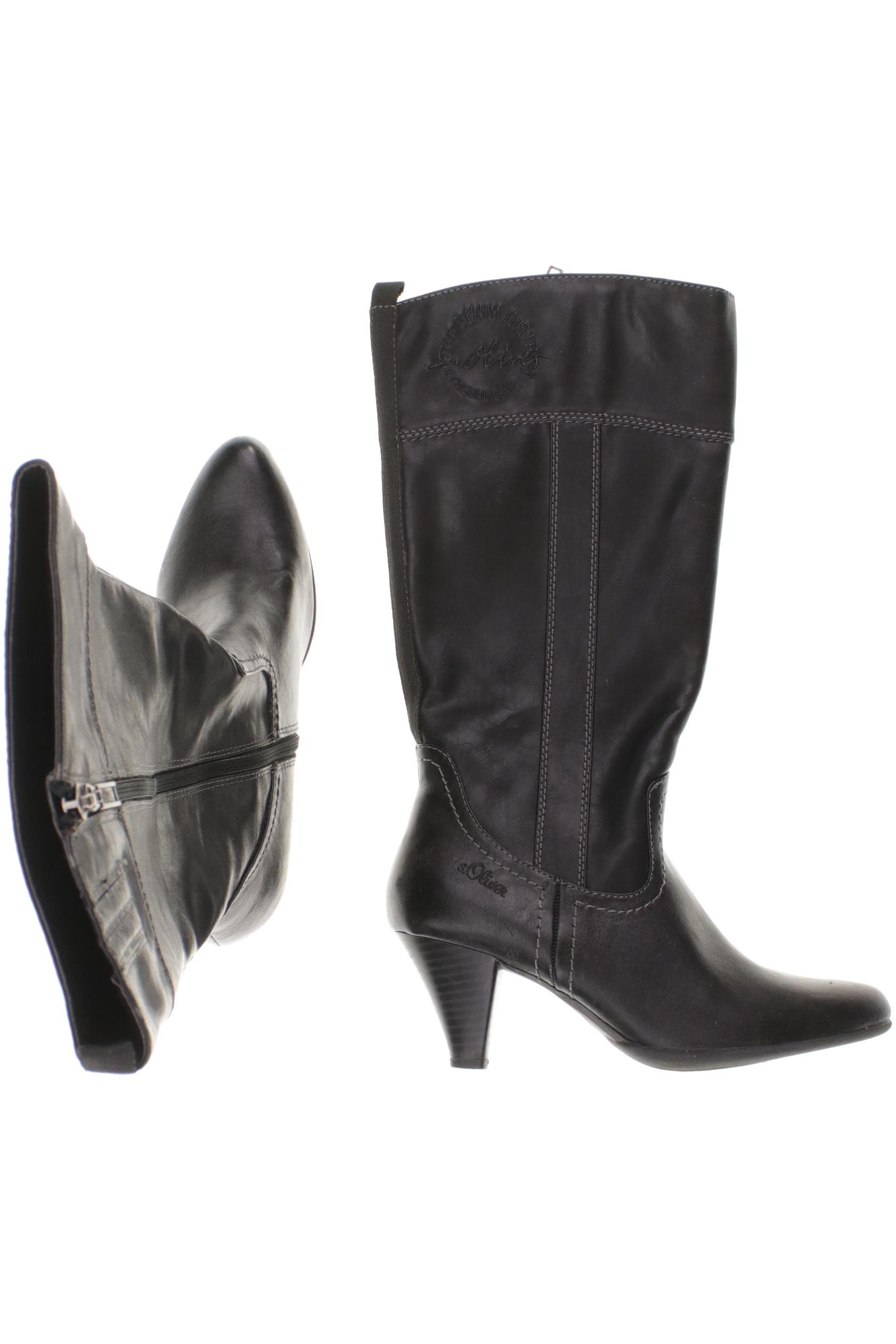 

s.Oliver Damen Stiefel, schwarz, Gr. 38