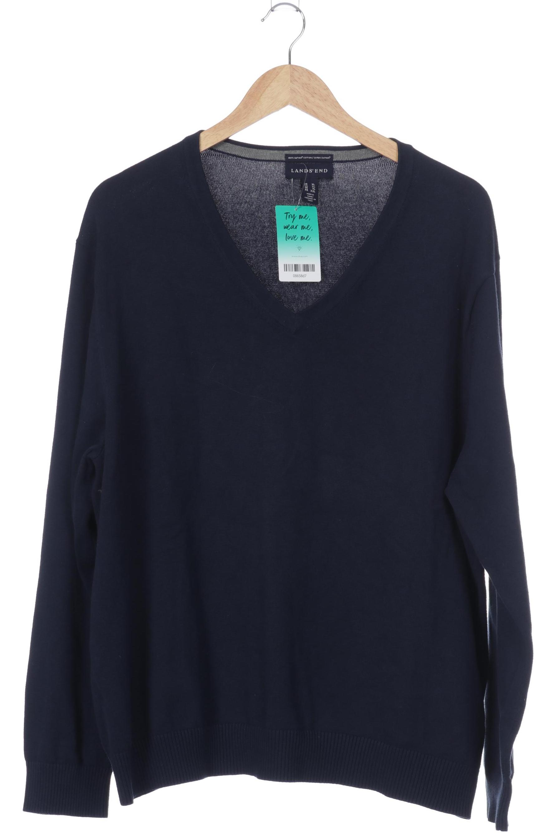 

Lands End Herren Pullover, blau, Gr.
