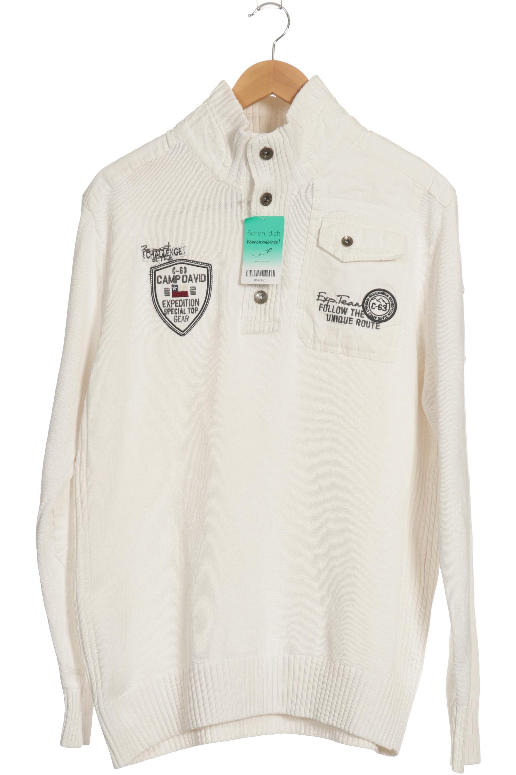 

Camp David Herren Pullover, weiß, Gr.