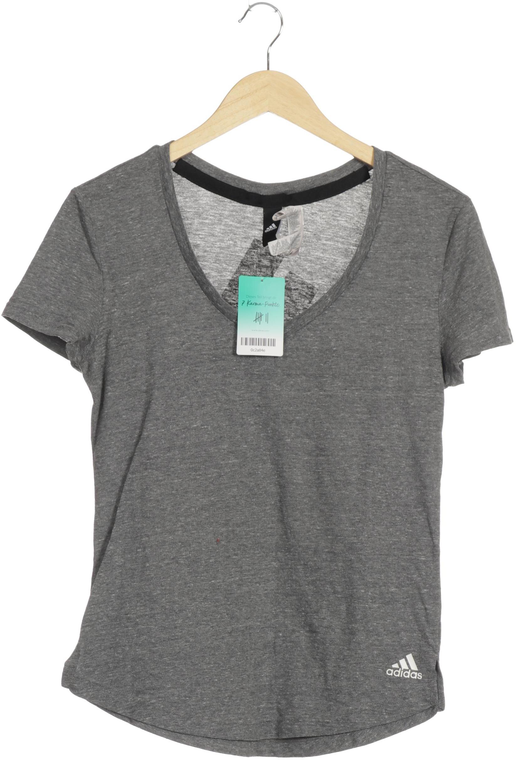 

adidas Damen T-Shirt, grau, Gr.