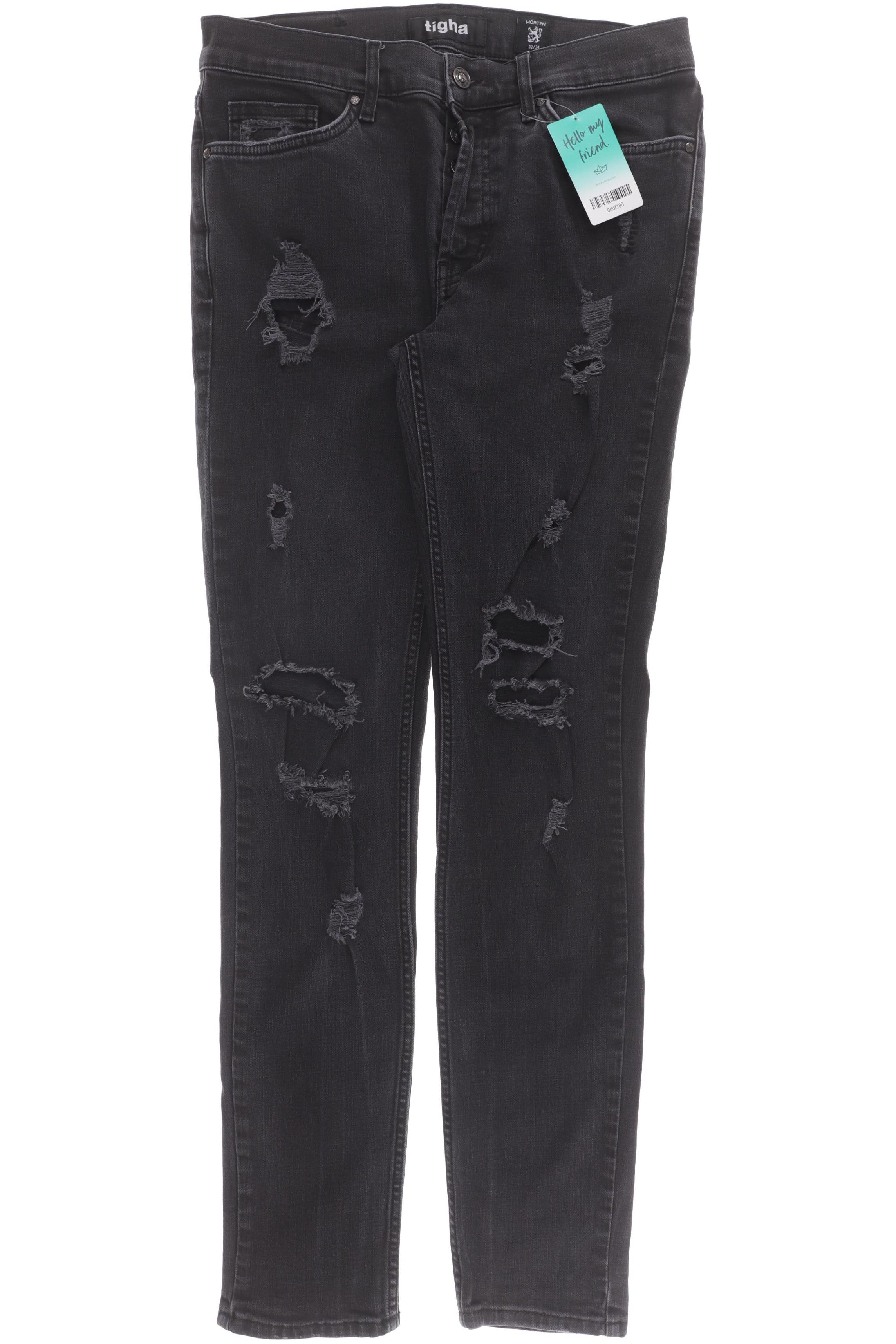 

tigha Herren Jeans, schwarz, Gr. 32