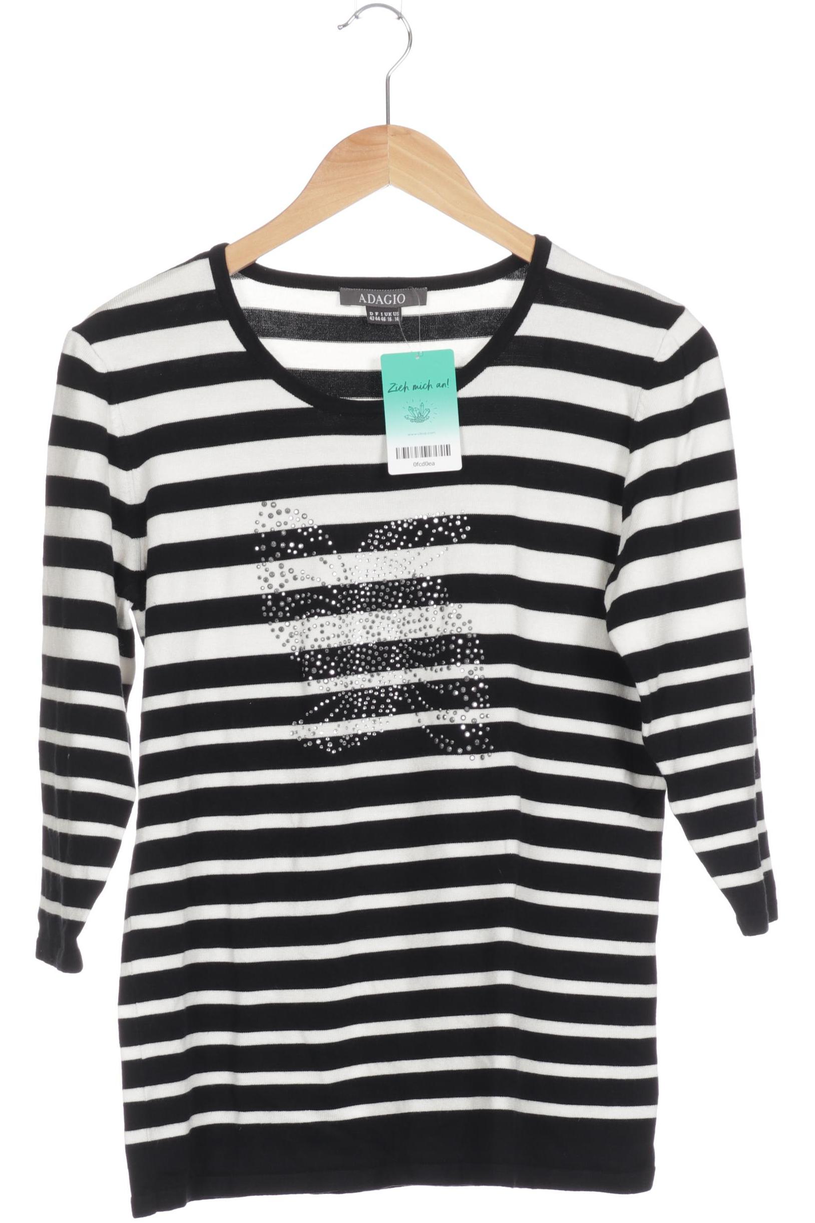

Adagio Italia Damen Pullover, weiß, schwarz, Gr. 42