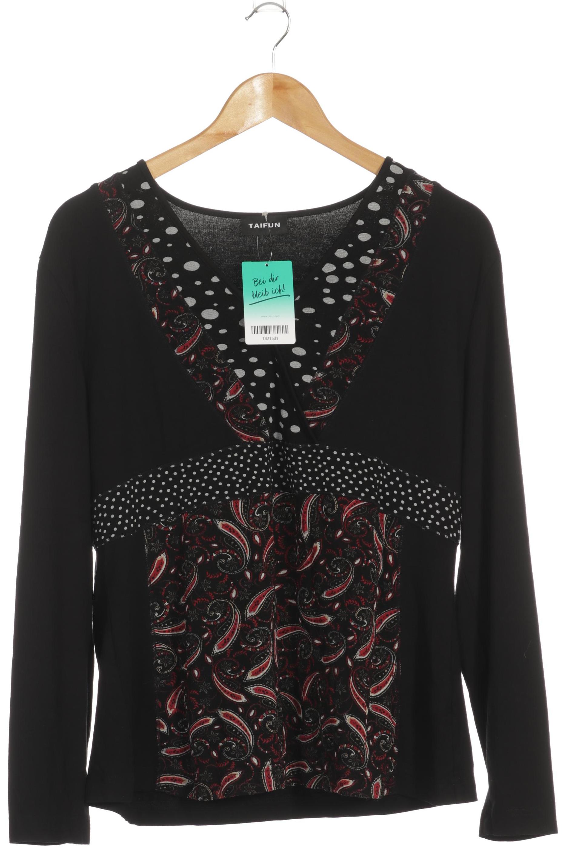 

Taifun Damen Langarmshirt, schwarz, Gr. 44