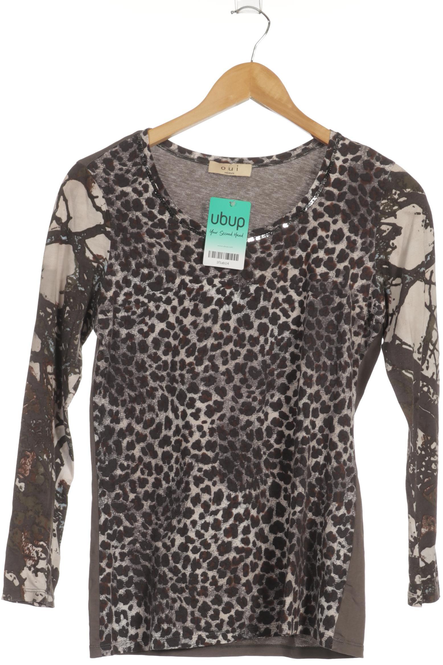 

Oui Damen Langarmshirt, braun, Gr. 40