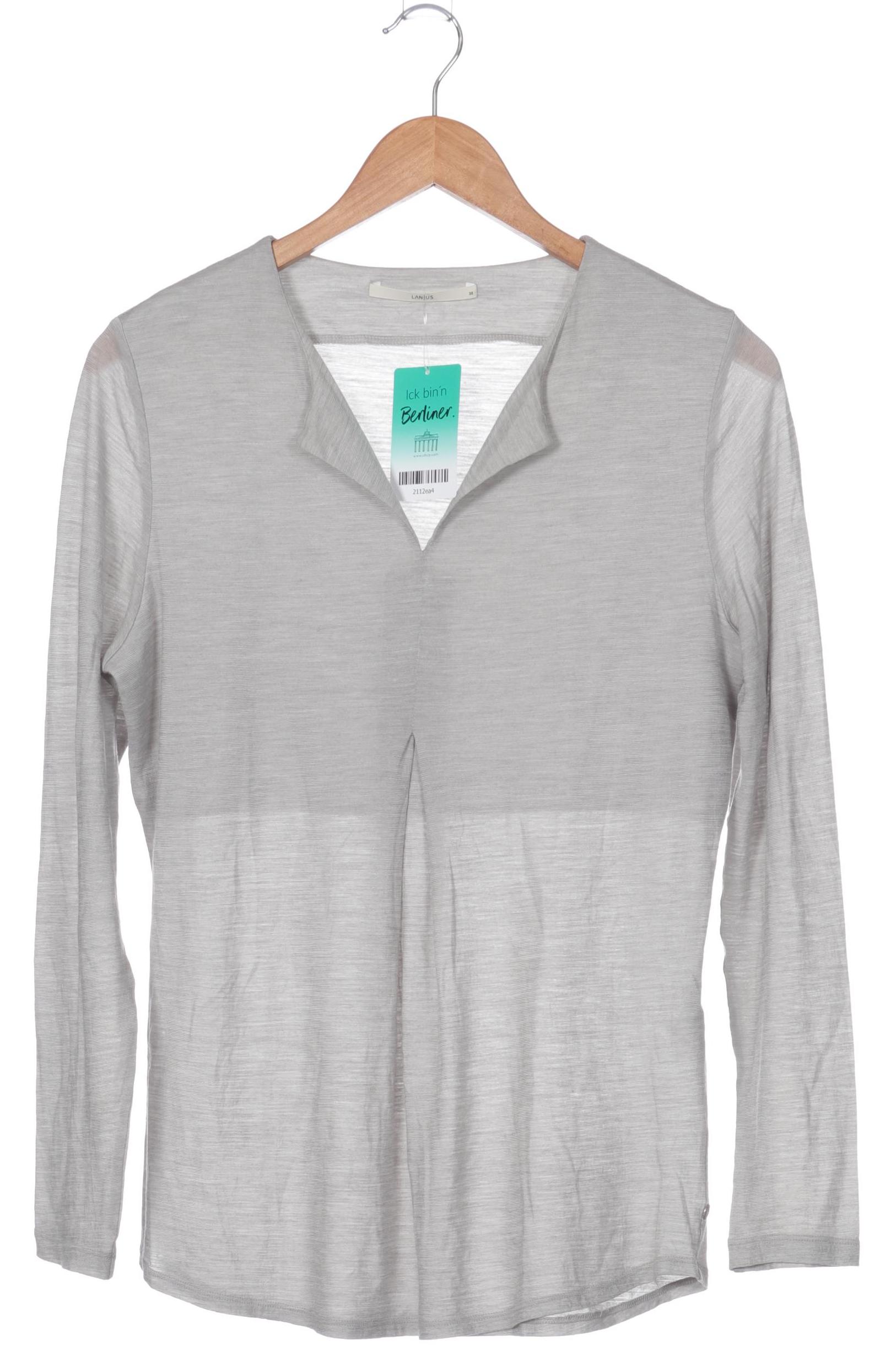 

Lanius Damen Langarmshirt, grau, Gr. 38