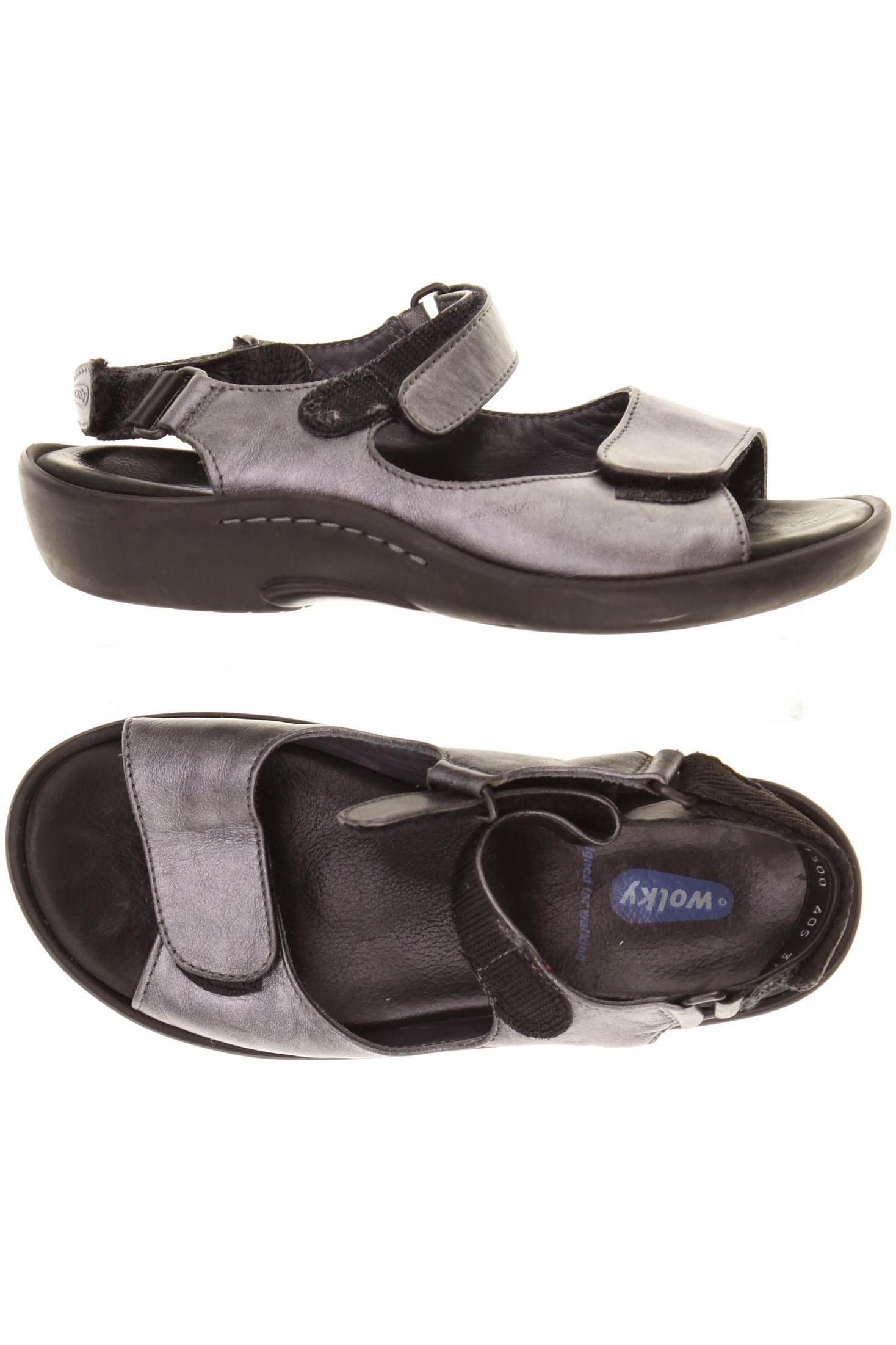 

wolky Damen Sandale, silber, Gr. 37