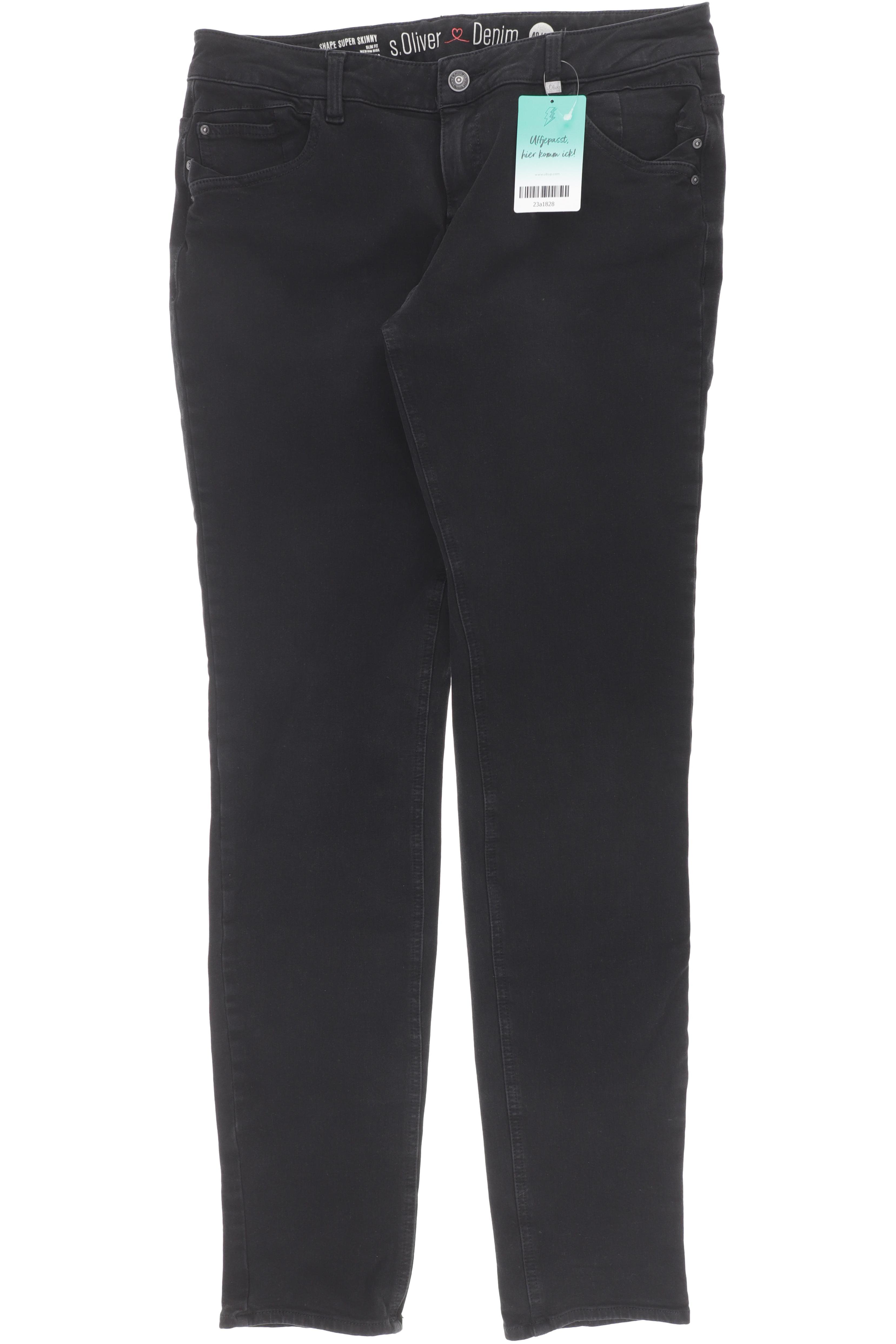 

s.Oliver Damen Jeans, schwarz, Gr. 40