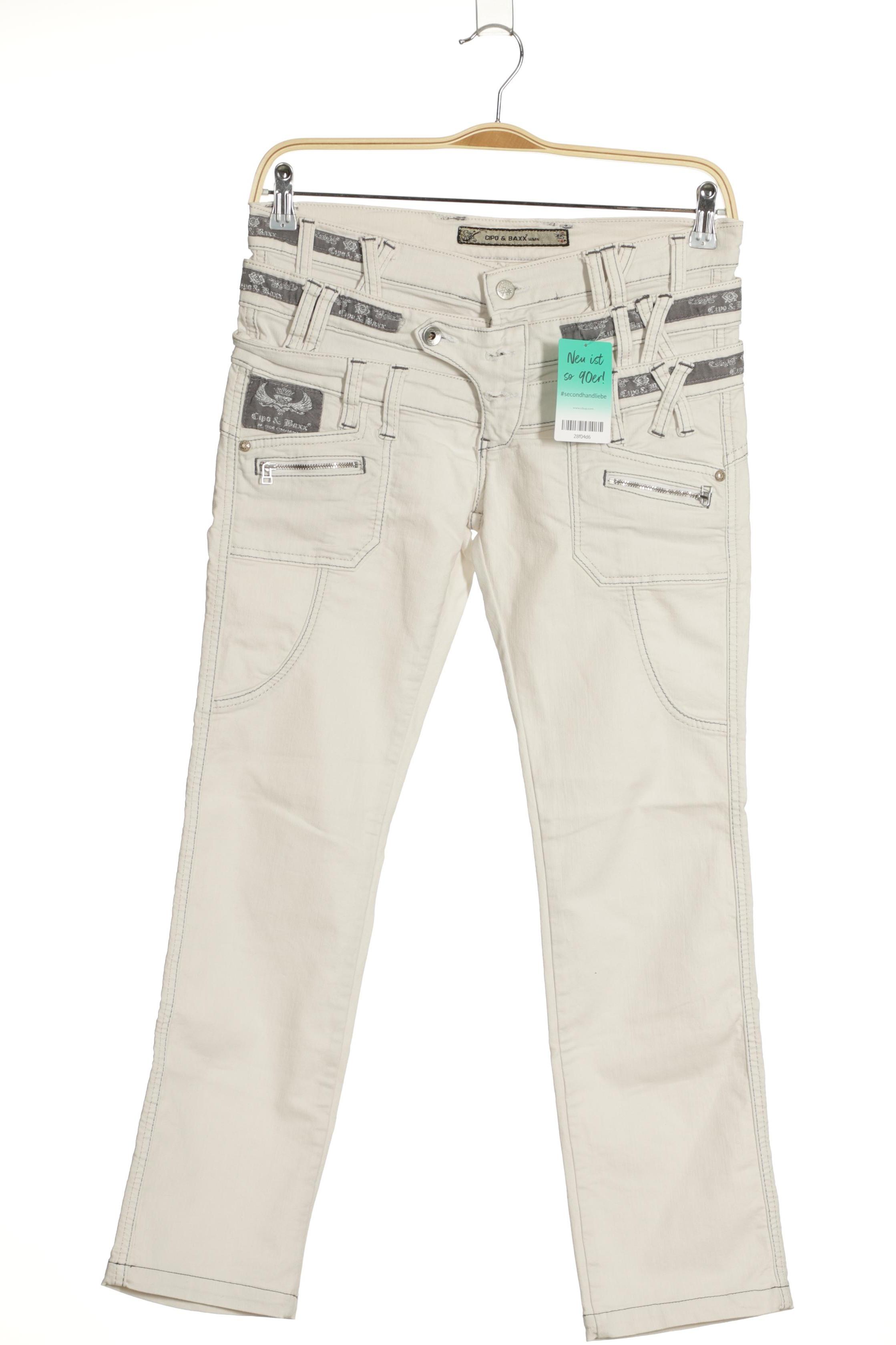 

Cipo & Baxx Damen Jeans, weiß, Gr. 30