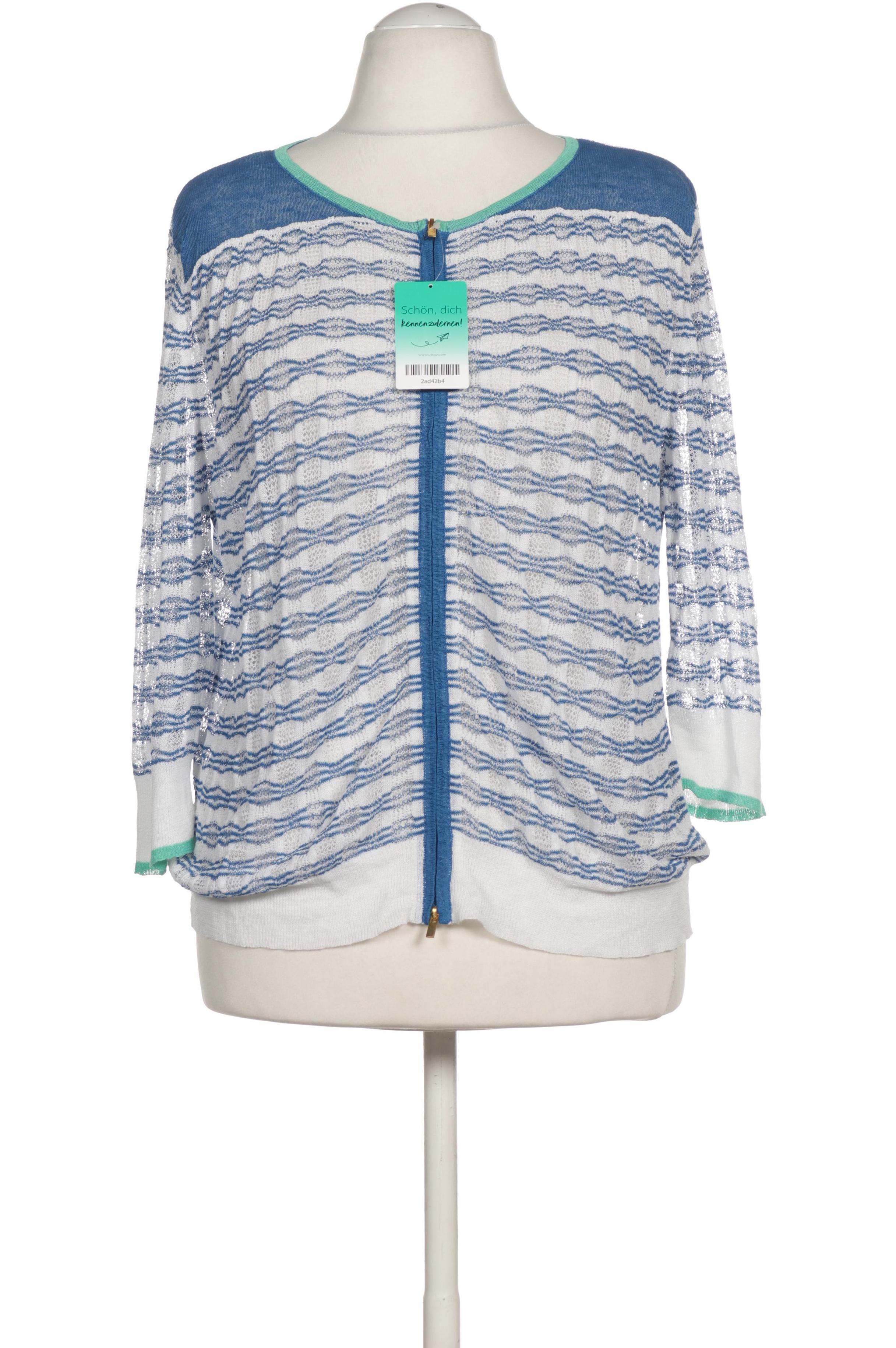 

Oui Damen Strickjacke, blau, Gr. 44