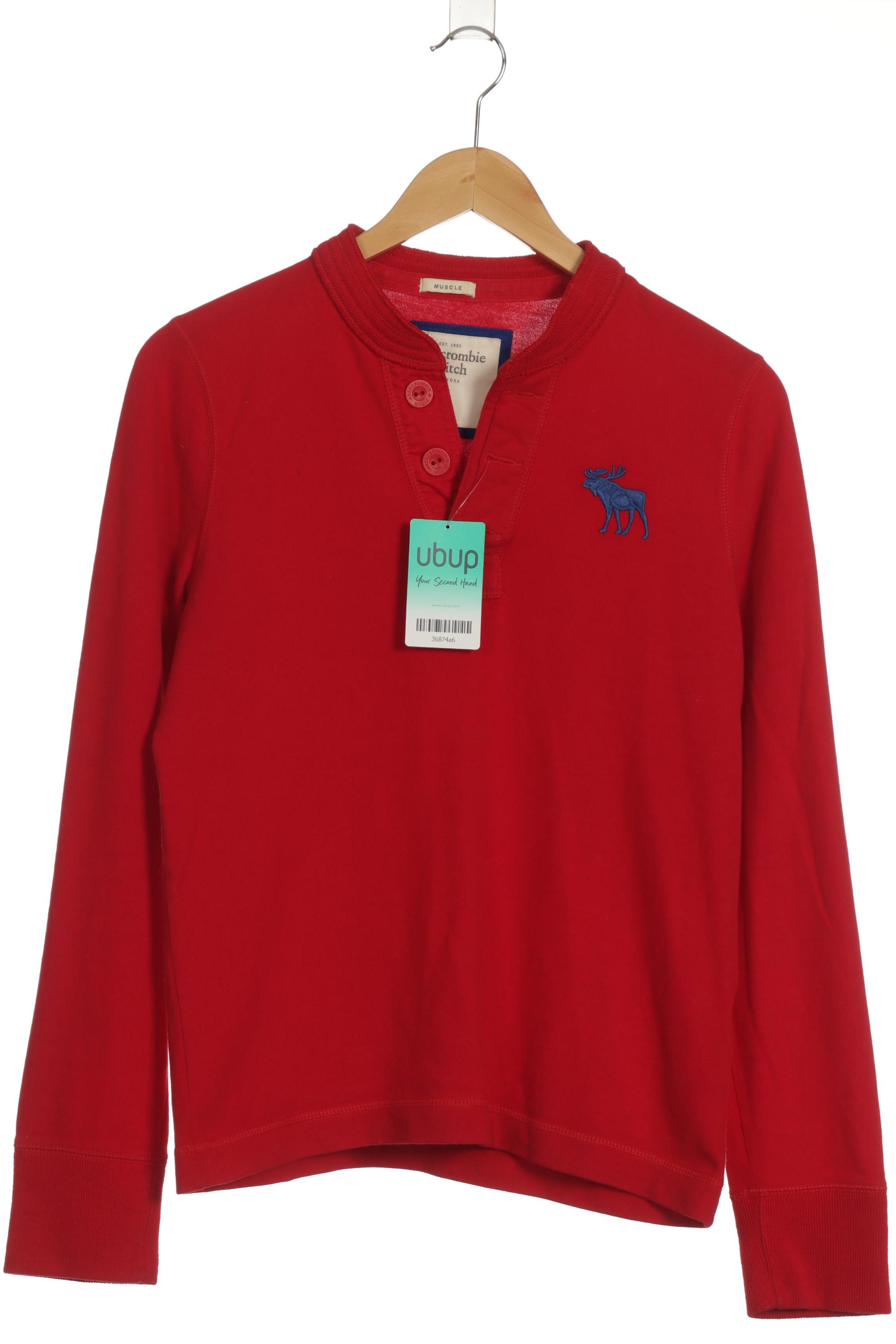

Abercrombie & Fitch Herren Langarmshirt, rot, Gr.