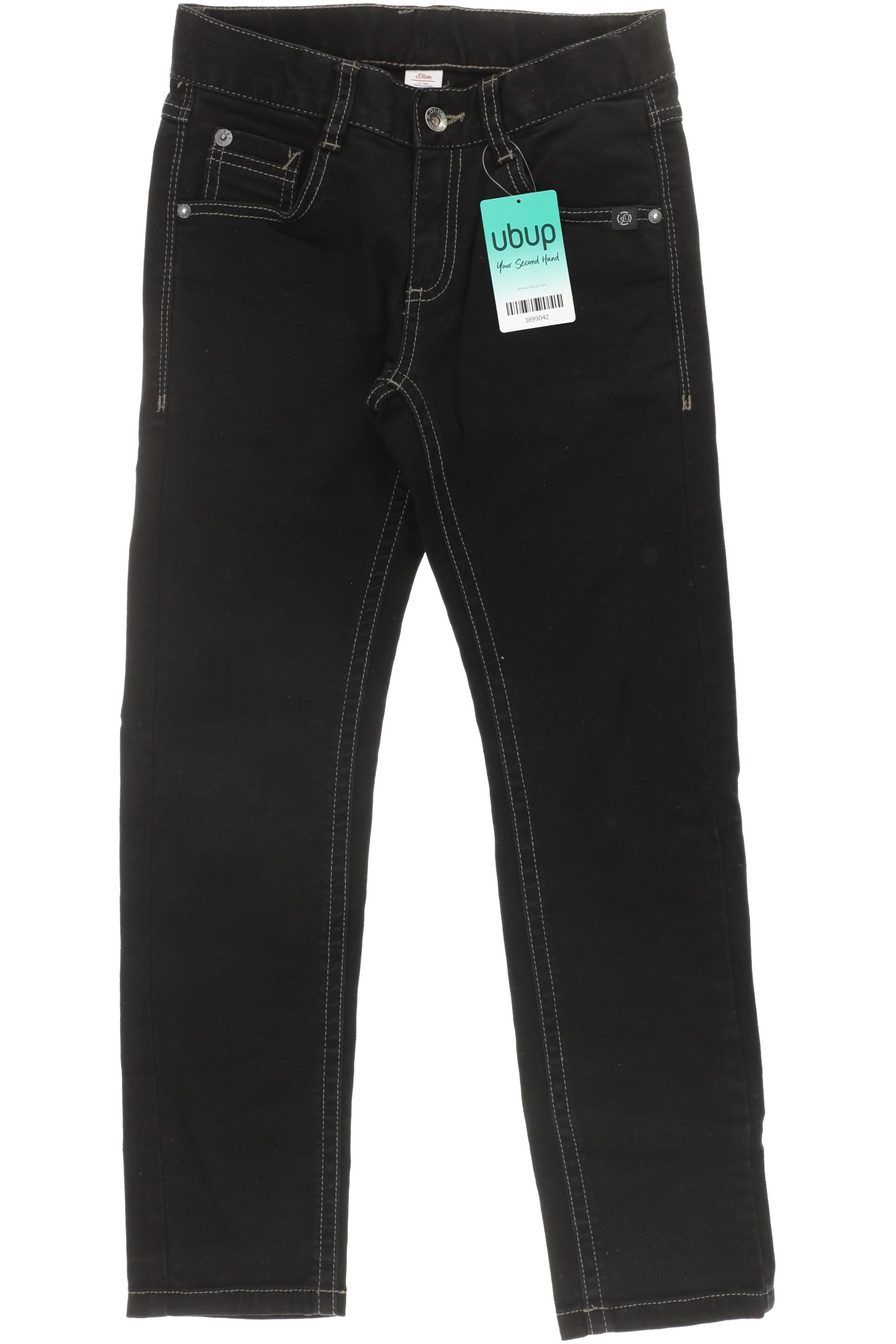 

s.Oliver Jungen Jeans, schwarz, Gr. 140
