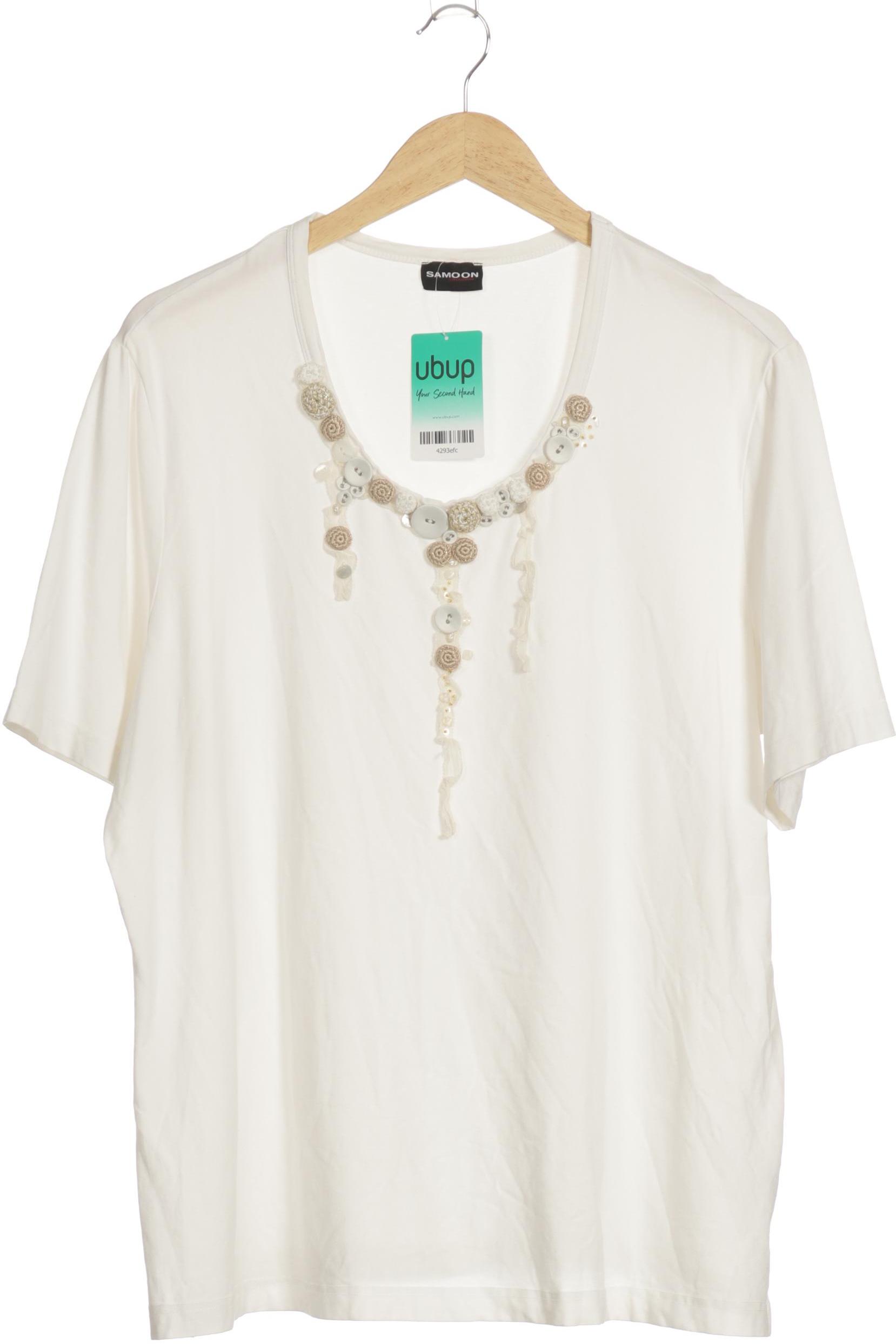 

Samoon by Gerry Weber Damen T-Shirt, weiß, Gr. 50