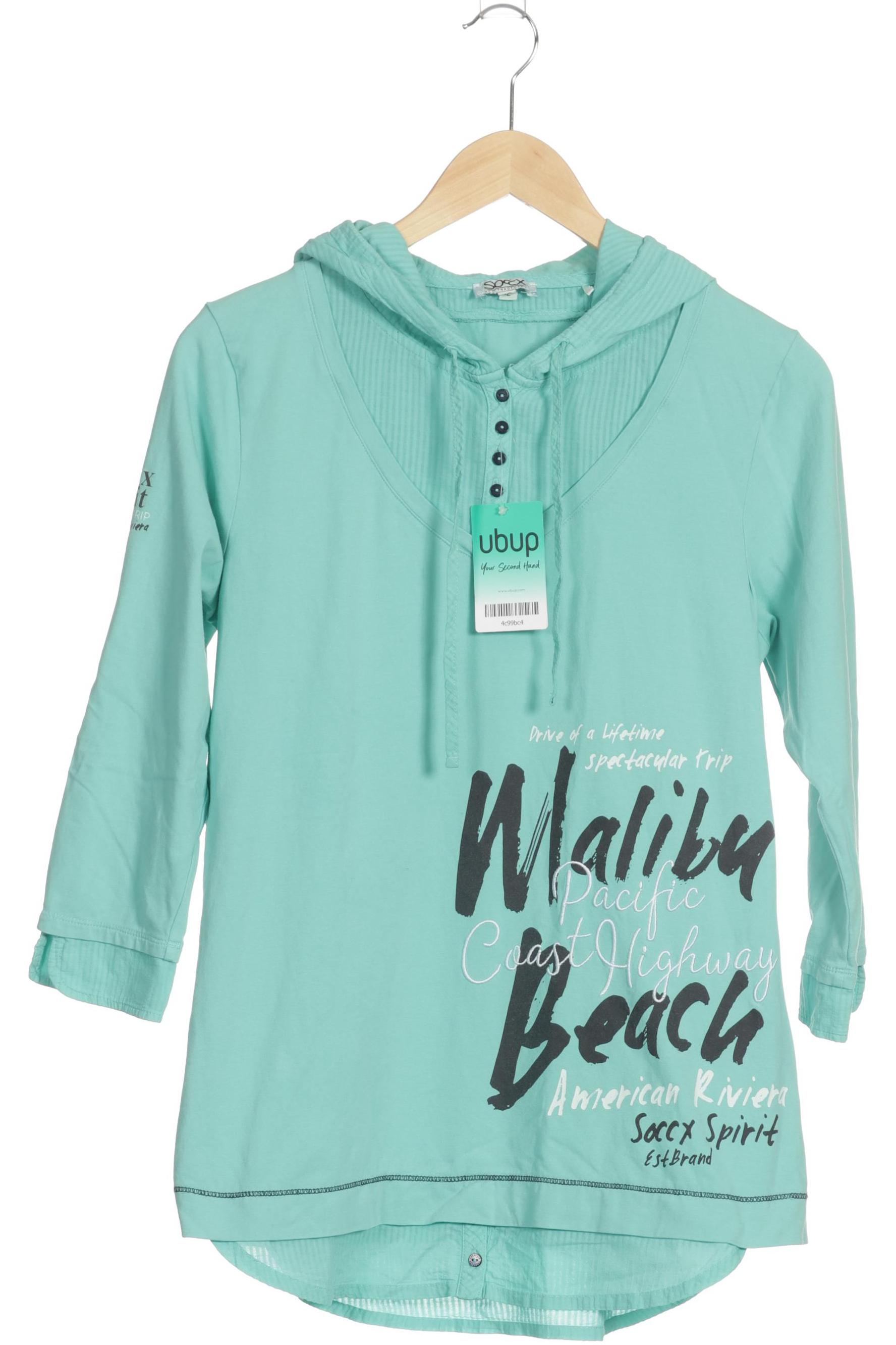 

Soccx Damen Langarmshirt, blau, Gr. 40