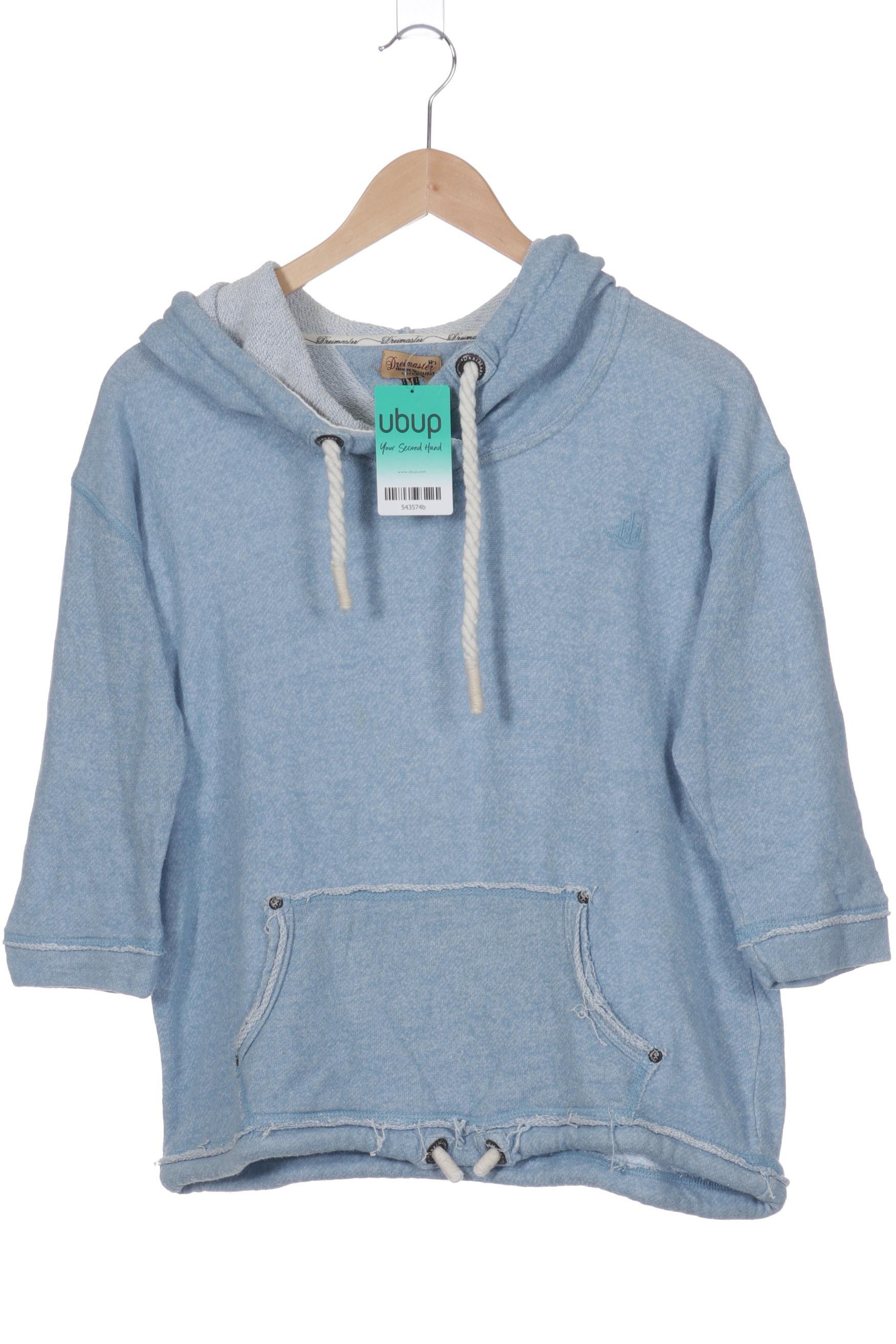 

DreiMaster Damen Kapuzenpullover, blau, Gr.