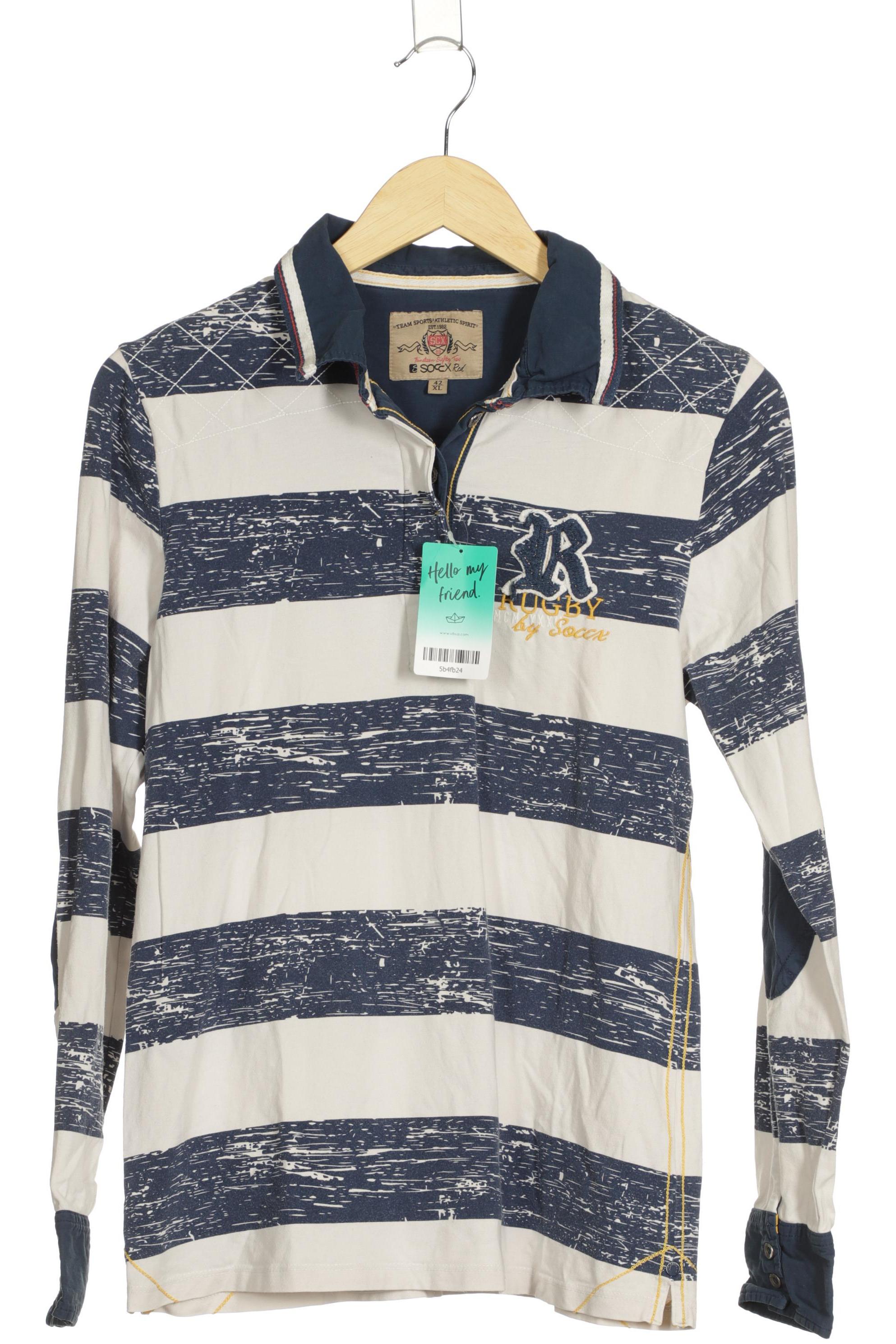 

Soccx Damen Poloshirt, blau, Gr. 42