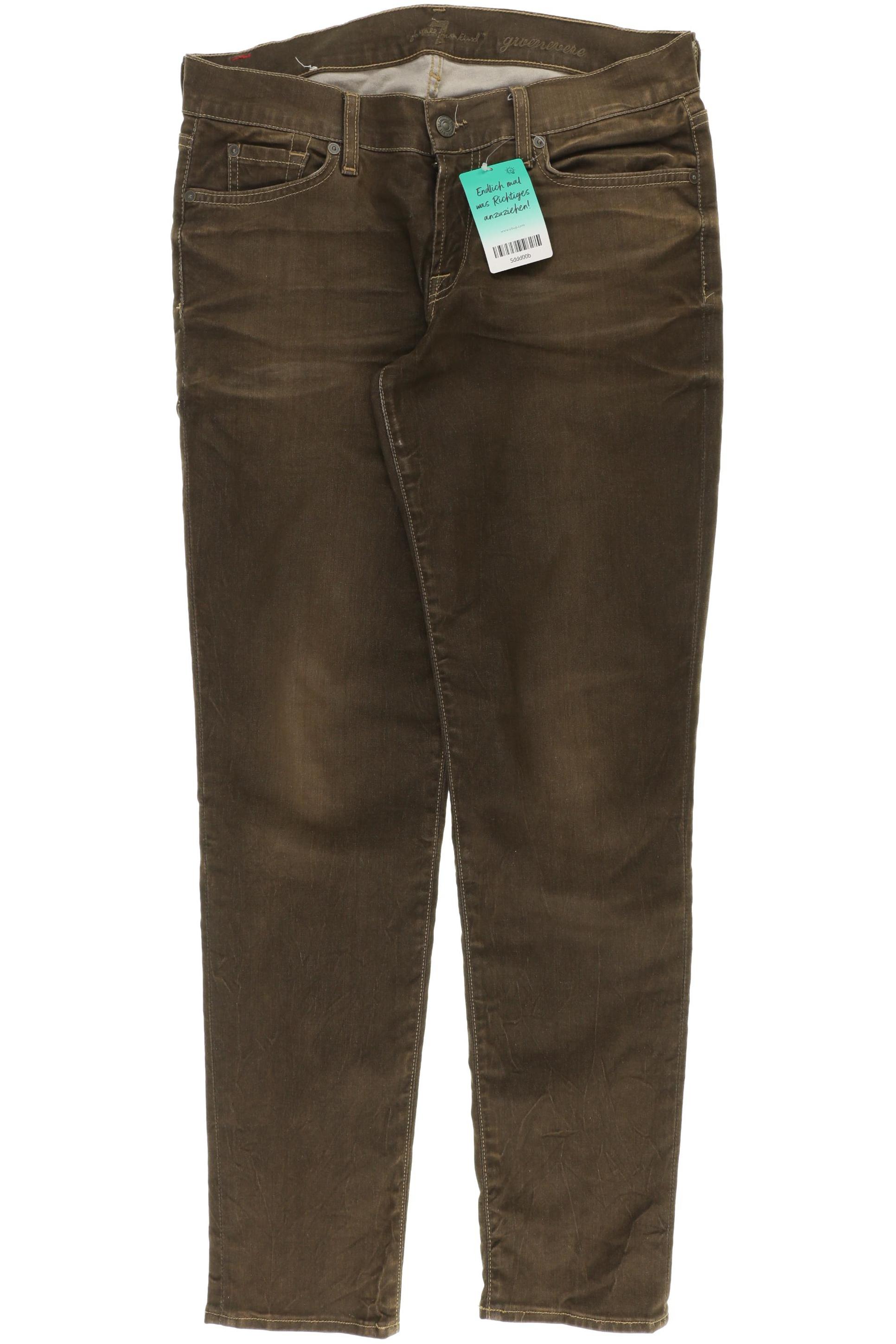 

7 for all mankind Damen Jeans, grün, Gr. 30