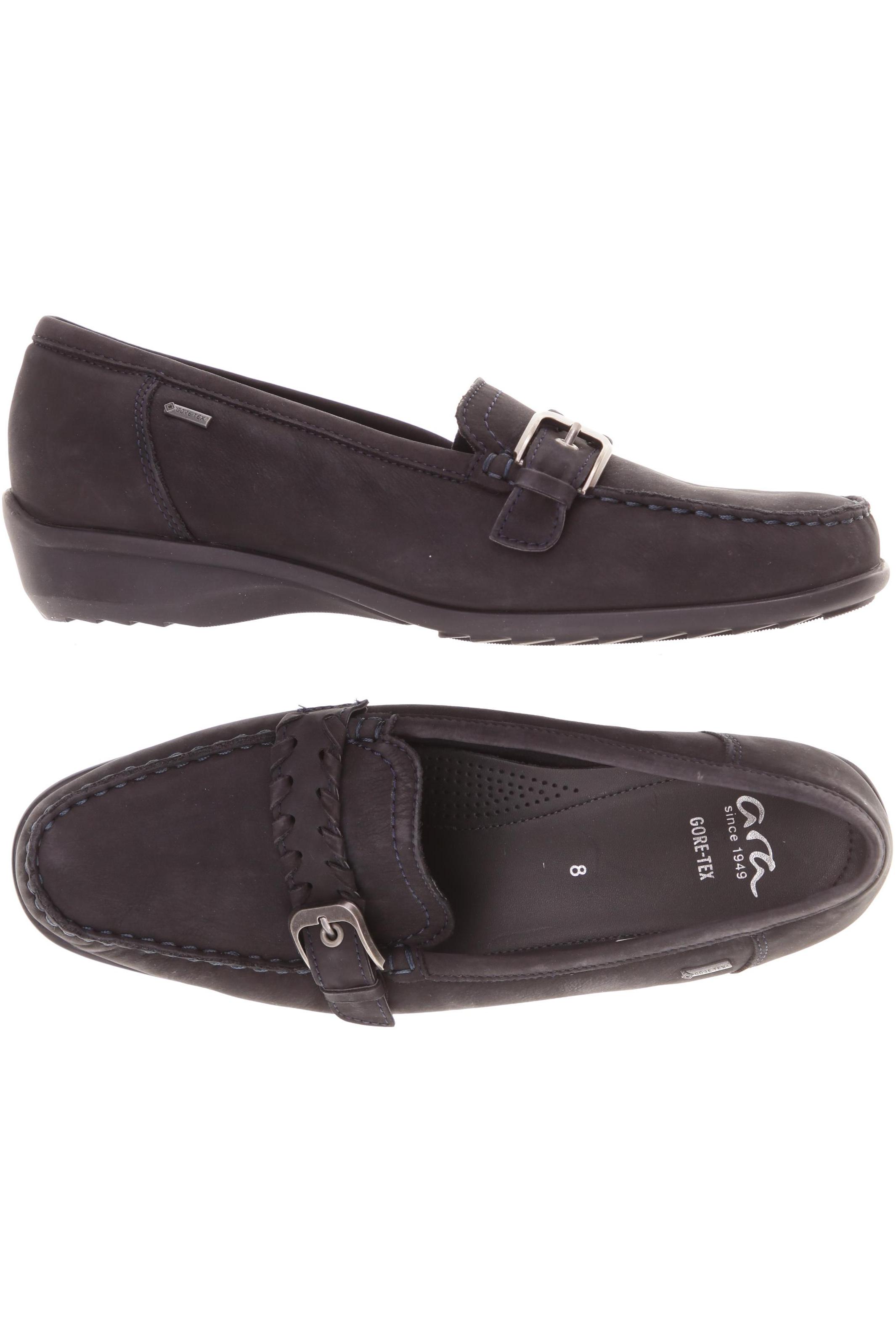 

Ara Damen Halbschuh, blau, Gr. 8