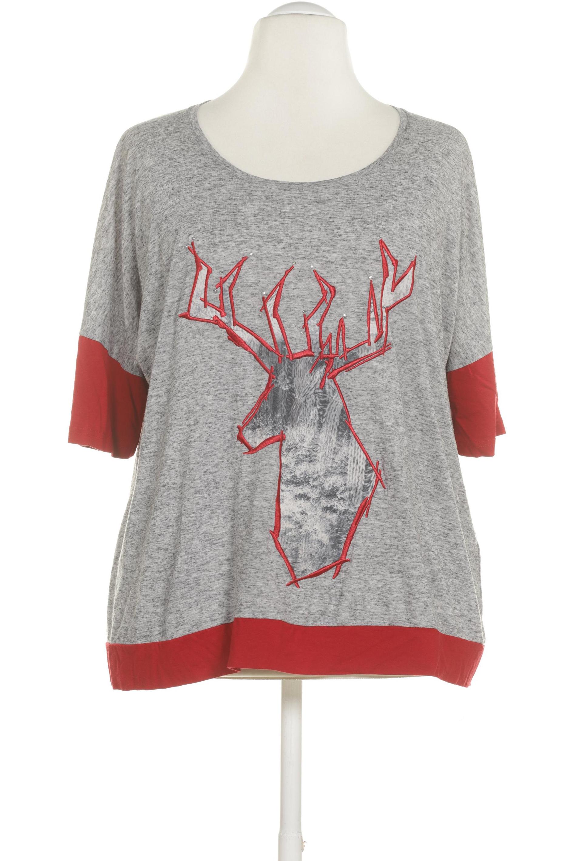 

Ulla Popken Damen T-Shirt, grau, Gr. 54