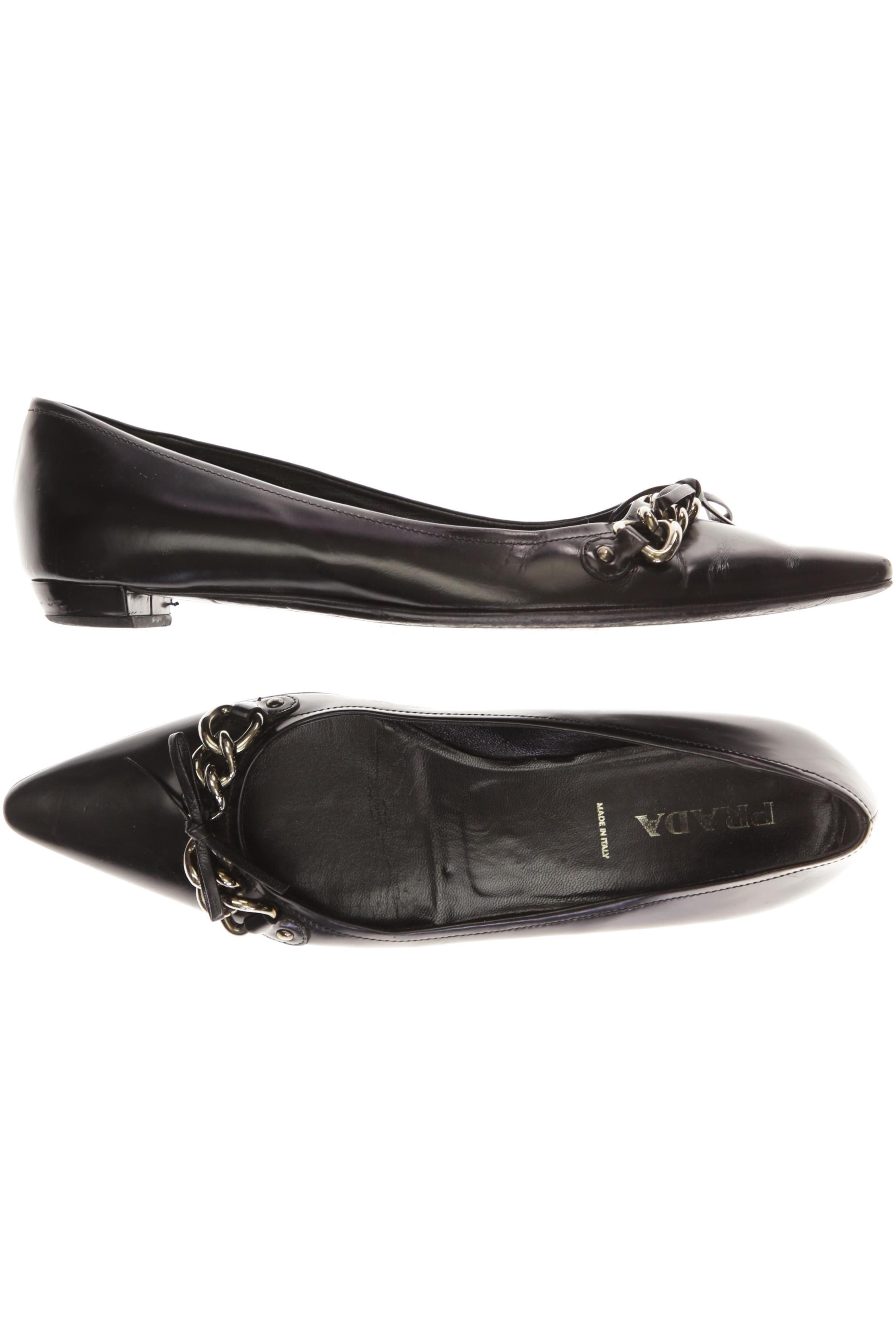 

Prada Damen Ballerinas, schwarz, Gr. 37.5
