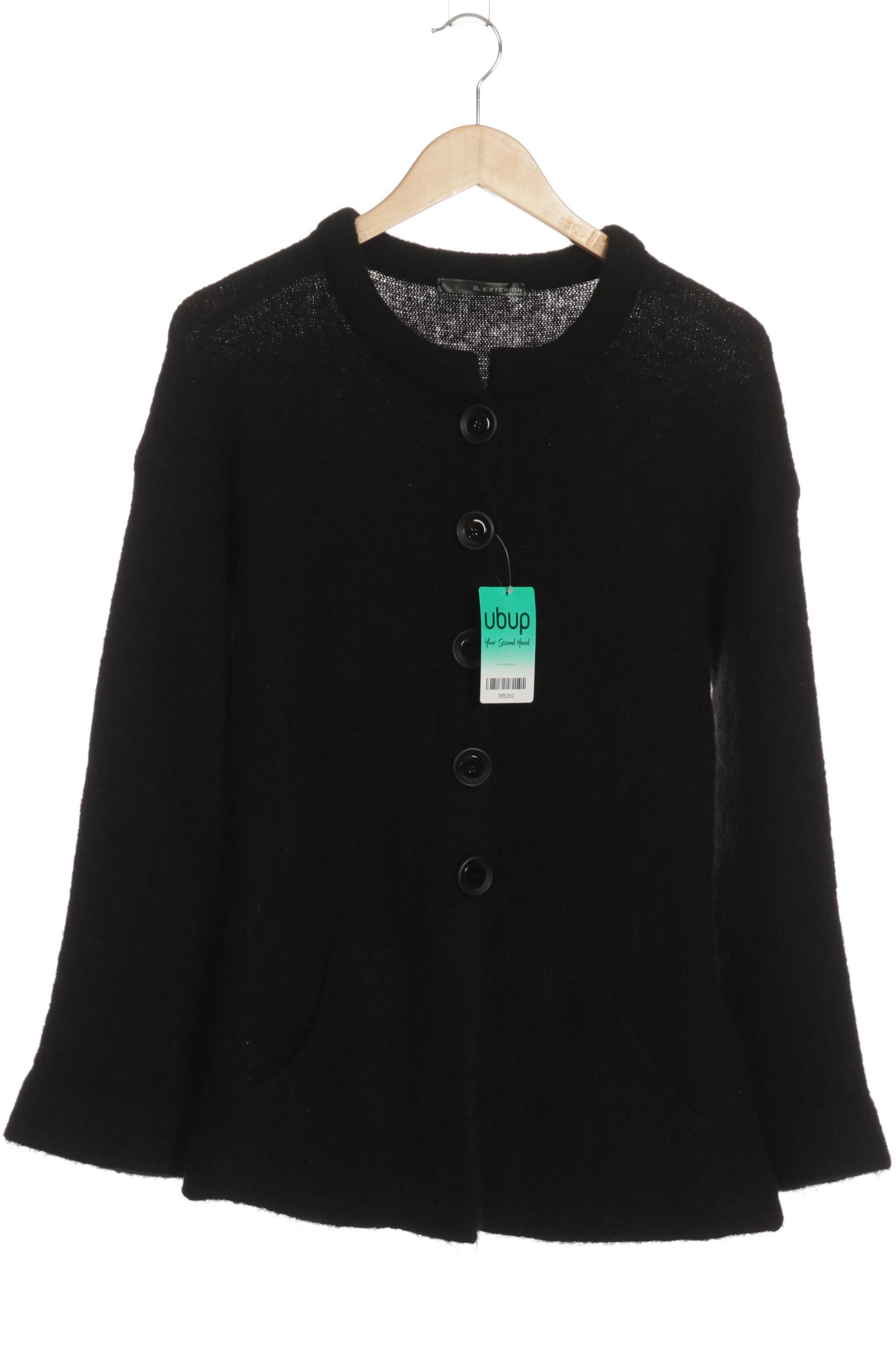 

D.exterior Damen Strickjacke, schwarz, Gr.