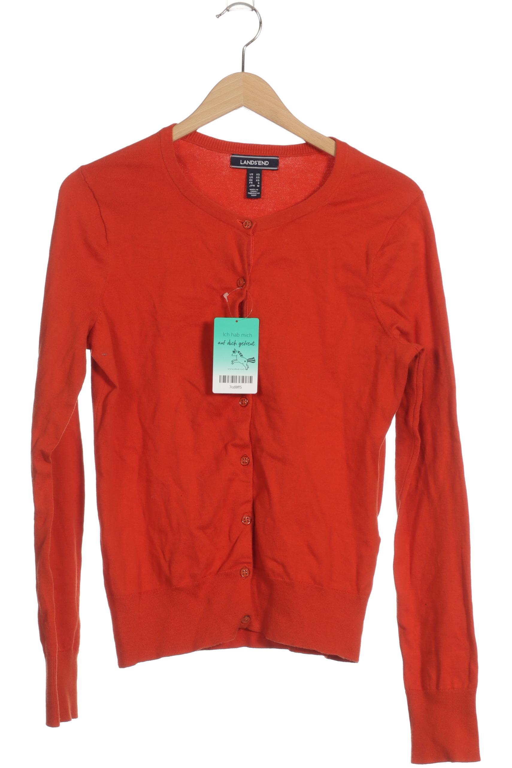 

Lands End Damen Strickjacke, orange, Gr.